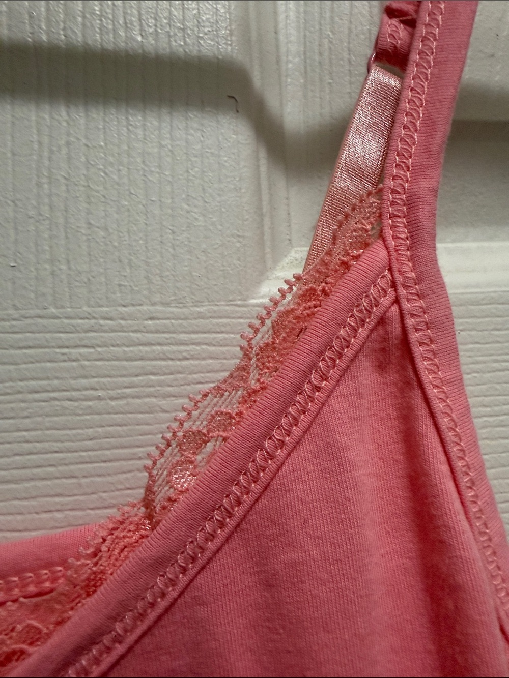 Pink Lace-Trim Cami Tank Top - Picture 5 of 9